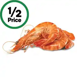 Woolworths Thawed Extra Large Cooked Australian Tiger Prawns offer