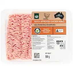 Woolworths Australian Fresh RSPCA Approved Chicken Mince 500g – From the Meat Dept offer