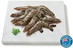 Coles Coles Australian Thawed Raw Extra Large Black Tiger Prawns offer