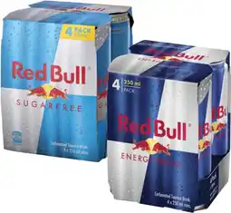 Coles Red Bull Energy Drink 4x250mL offer