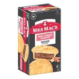 Woolworths Mrs Mac’s Pies or Sausage Rolls 700-760g Pk 4 offer
