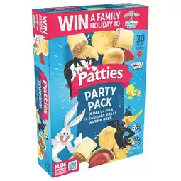 Woolworths Patties Combo Pack 1 kg or Party Pack 1.25 kg offer
