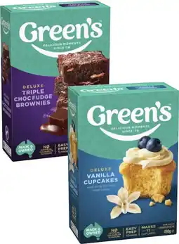 Coles Green's Deluxe Baking Mix 380g-630g offer