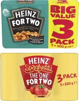 Coles Heinz Baked Beanz or Spaghetti 3x300g offer