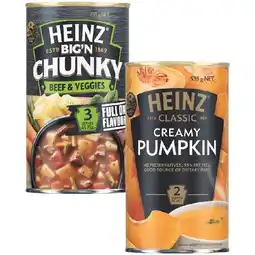 Woolworths Heinz Classic or Chunky Soup 520-535g offer