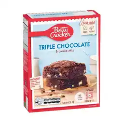 Woolworths Betty Crocker Treats Baking Mixes 400-500g – Excludes Gluten Free offer