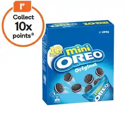 Woolworths Oreo Mini Multipack Biscuits 204g Pk 10 offer