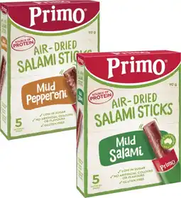 Coles Primo Air-Dried Salami Sticks 90g offer