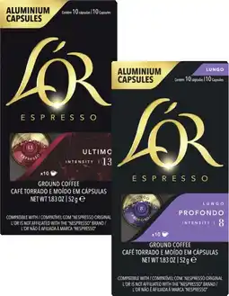 Coles L'Or Nespresso Compatible Coffee Capsules 10 Pack offer
