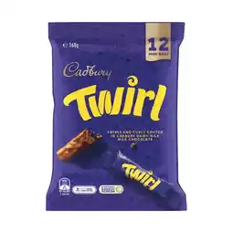 Woolworths Cadbury Chocolate Share Pack 120-180g offer