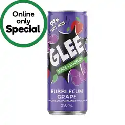 Woolworths Glee Sparkling Juice 250ml offer