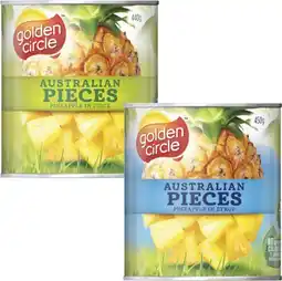 Coles Golden Circle Pineapple 440g-450g offer