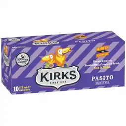 Woolworths Kirks Soft Drink Varieties 10 x 375ml offer