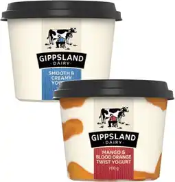 Coles Gippsland Dairy Twist Yogurt 700g offer