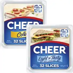 Coles Cheer Cheese Slices 500g offer