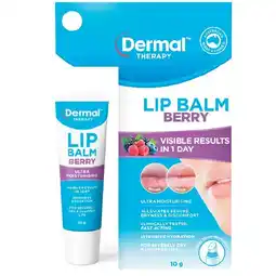 Woolworths Dermal Therapy Lip Balm 10g offer