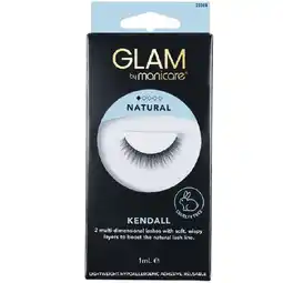 Woolworths Glam by Manicare Kendall Natural 2 Multi Dimensional Lashes offer