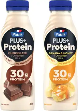Coles Pauls Plus+ Protein No Added Sugar Flavoured Milk 400mL offer