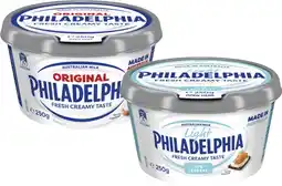 Coles Philadelphia Spreadable Cream Cheese 250g offer