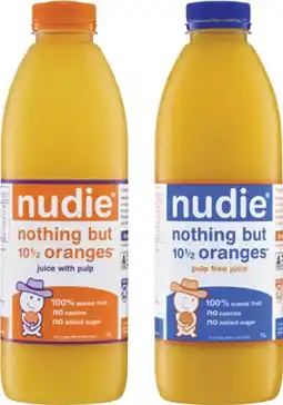 Coles Nudie Orange Juice 1 Litre offer