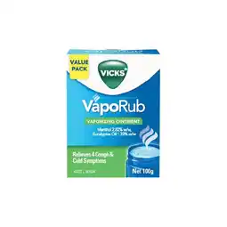 Woolworths Vicks VapoRub Decongestant Rub 100g offer