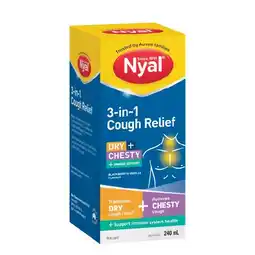 Woolworths Nyal 3 In 1 Cough Relief Oral Liquid 240ml offer