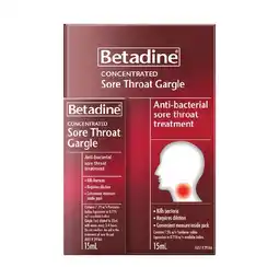 Woolworths Betadine Throat Gargle 15ml offer