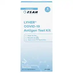 Woolworths Lyher Rapid Antigen Test Kit Pk 5 offer