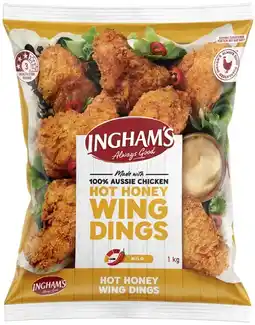 Coles NEW Inghams Hot Honey Wings 1kg offer