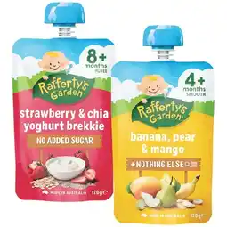 Woolworths Rafferty’s Garden Baby Food 120g – Excludes Little Smoothies & Veggie Patch 120g offer