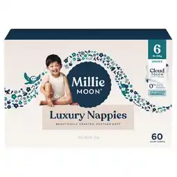 Woolworths Millie Moon Jumbo Nappies Pk 60-88 offer