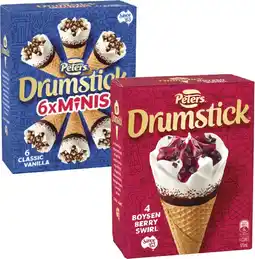 Coles Peters Drumstick Cones 4 Pack-6 Pack 475mL-490mL offer