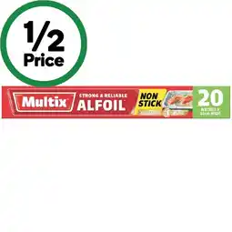 Woolworths Multix Alfoil Non Stick 20m offer