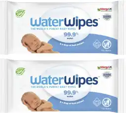 Coles WaterWipes Baby Wipes 60 Pack offer
