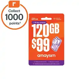 Woolworths amaysim $99 Starter PackΔ offer