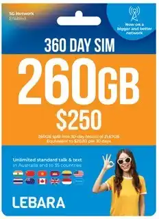 Coles Lebara $250 Starter Pack offer