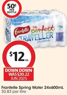 Coles Frantelle Spring Water offer