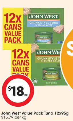 Coles John West Value Pack Tuna offer
