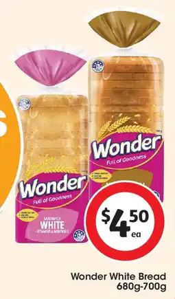Coles Wonder White Bread offer
