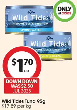 Coles Wild Tides Tuna offer