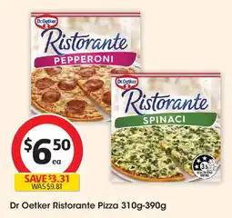Coles Dr Oetker Ristorante Pizza offer