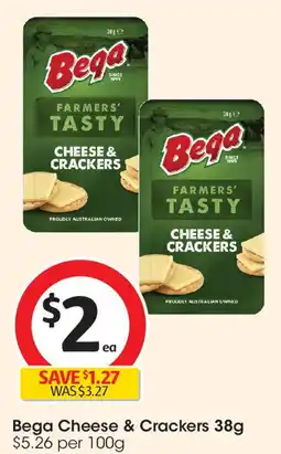 Coles Bega Cheese & Crackers offer