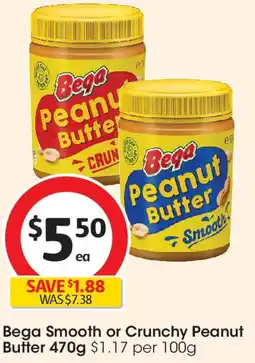 Coles Bega Smooth or Crunchy Peanut Butter offer
