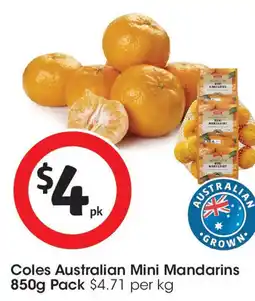 Coles Coles Australian Mini Mandarins offer