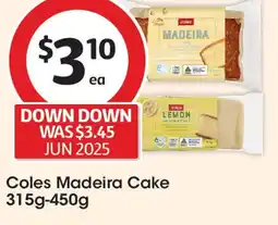 Coles Coles Madeira Cake offer
