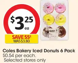 Coles Coles Bakery Iced Donuts offer
