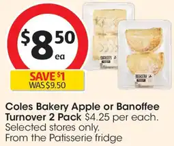 Coles Coles Bakery Apple or Banoffee Turnover offer