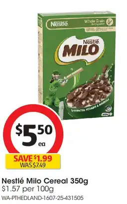 Coles Nestlé Milo Cereal offer