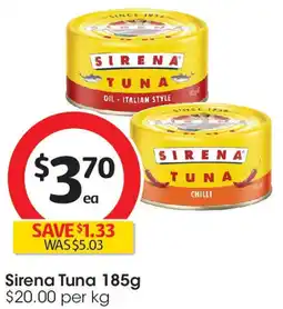 Coles Sirena Tuna offer