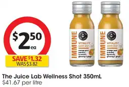 Coles The Juice Lab Wellness Shot offer
